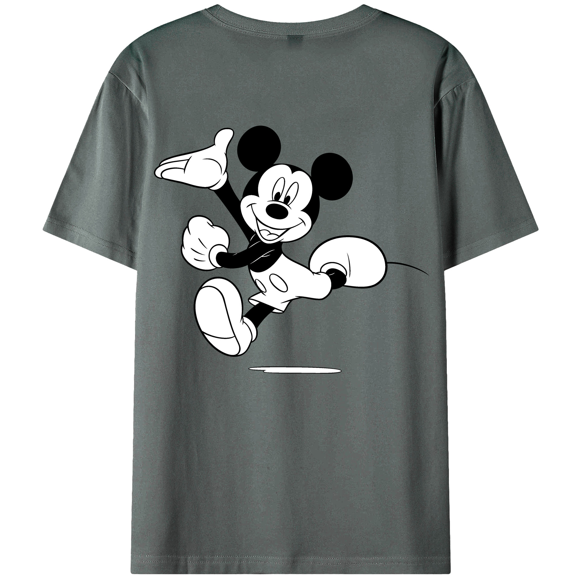 （画像用） ミッキーマウス Mickey Mouse 綿100％半袖Tシャツ（背面プリント）